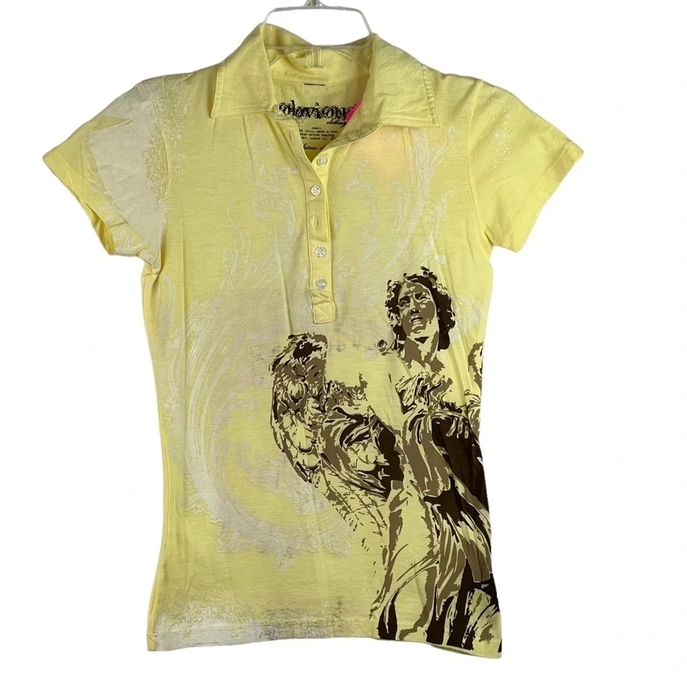 NEW-Vintage Obviously Clothing Softest Cotton, Collar, Short Sleeve Graphic Tee